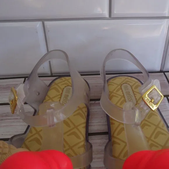 SIZE 3. Mini Melissa girl's jelly sandals. - Picture 15 of 16